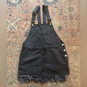 Free People Torn Up Jumper Overall Dress Size 6